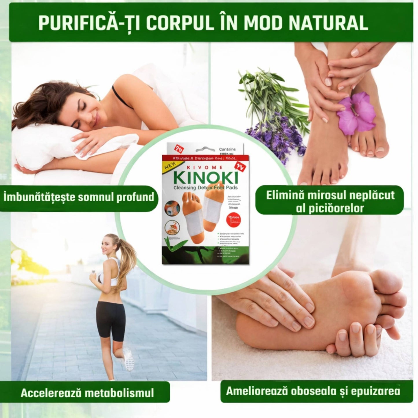 Plasturi detox Kinoki - 50+50 CADOU