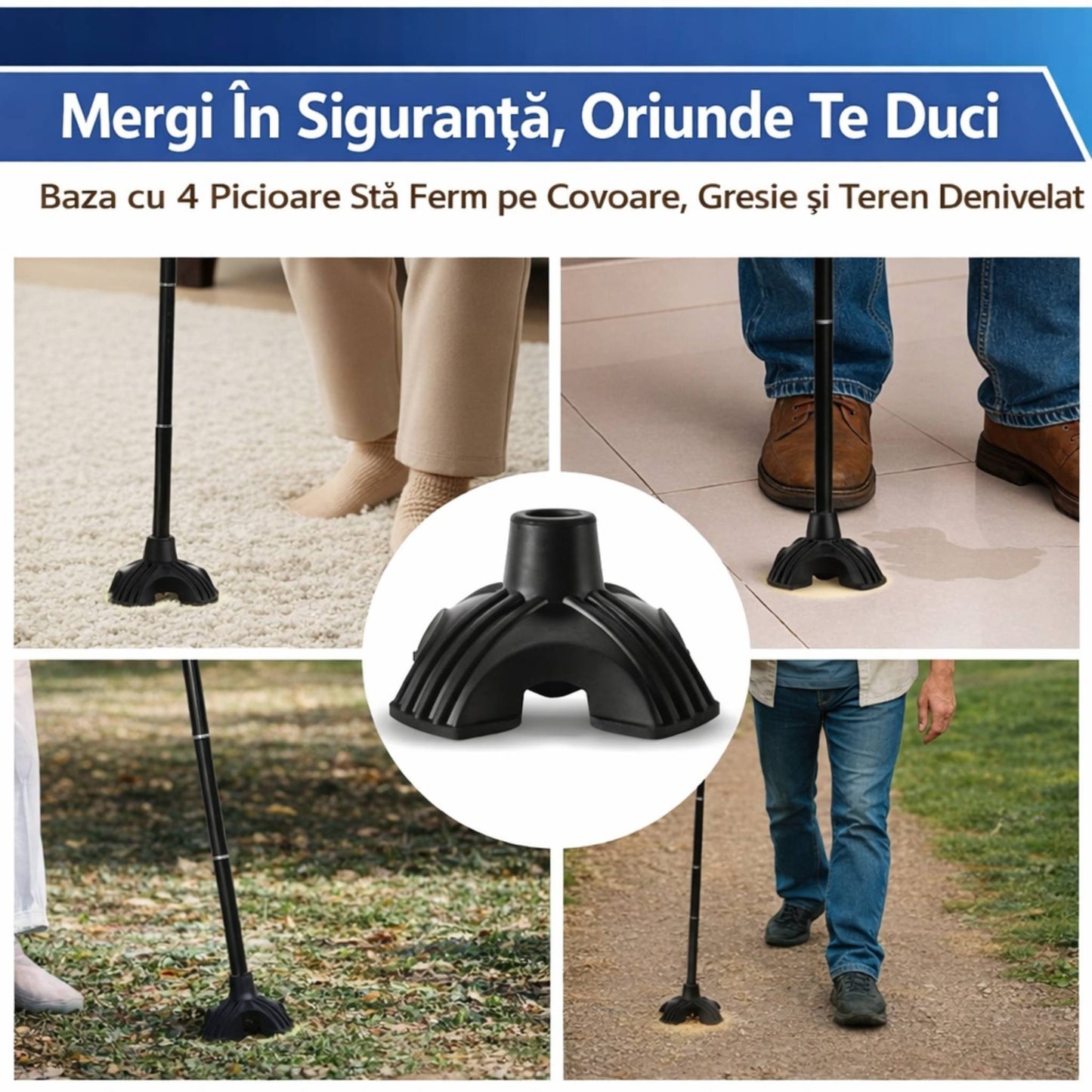 Baston ortopedic de sprijin cu lumina LED