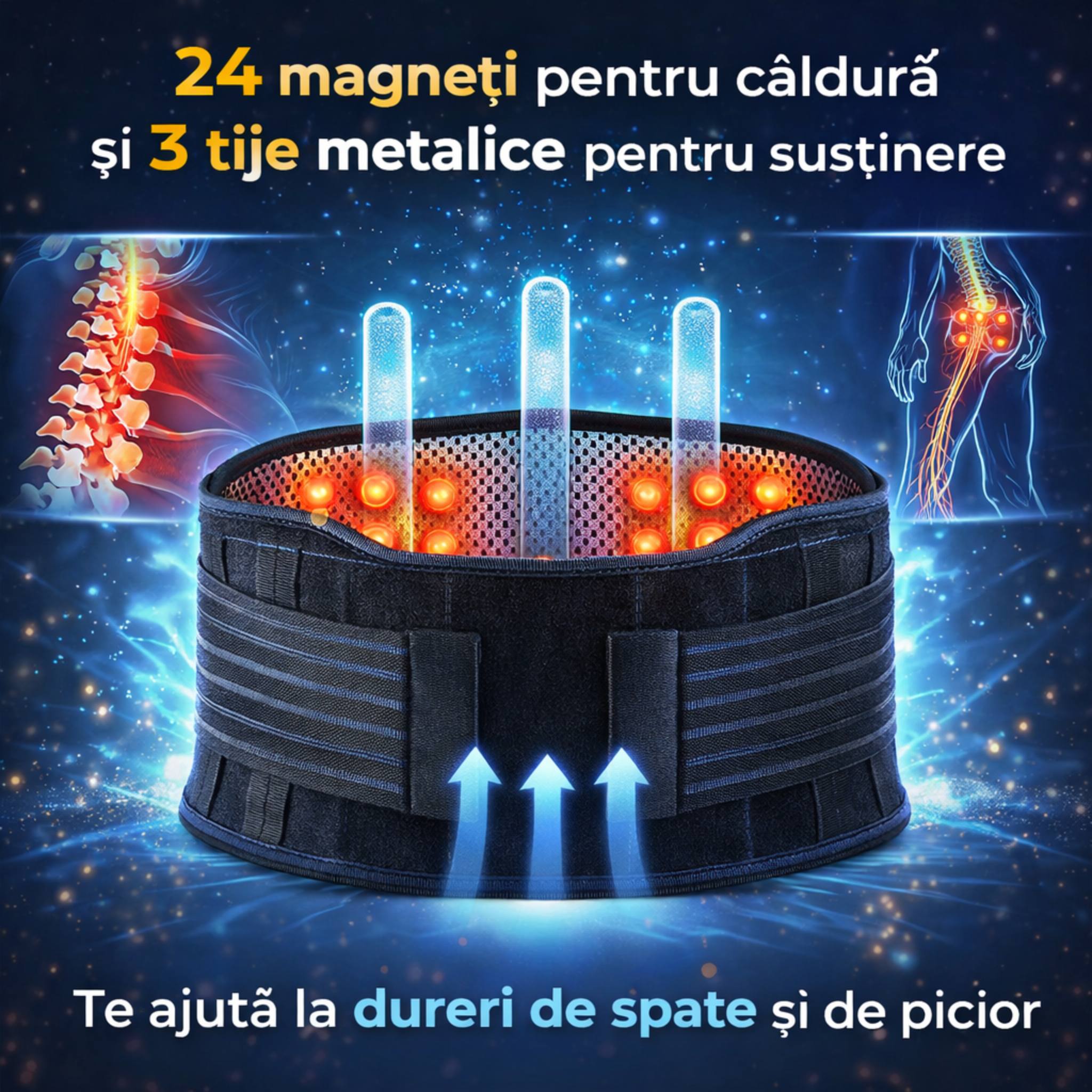 Centură lombară cu magneti – Ortogen