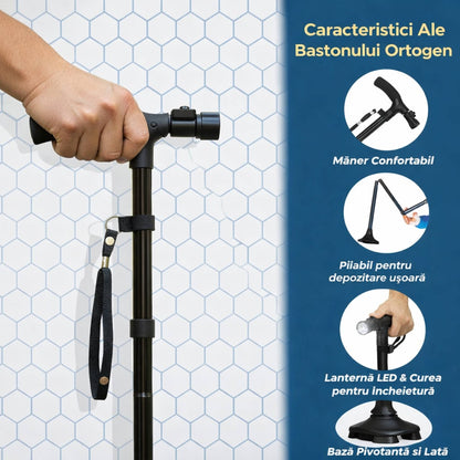 Baston ortopedic de sprijin cu lumina LED