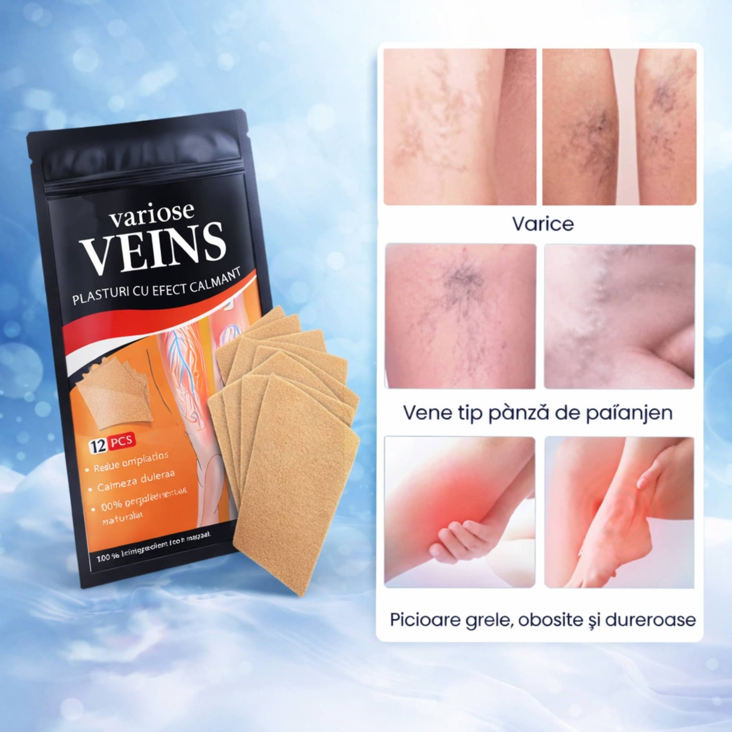 Plasturi varice 12 + 12 CADOU